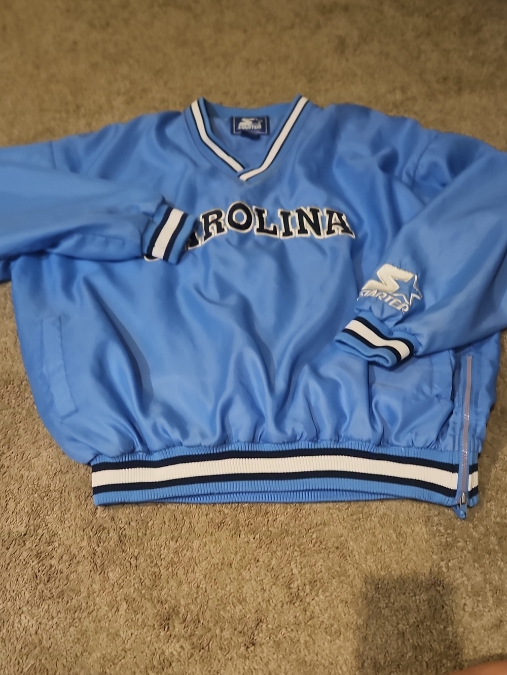 STARTER Carolina Blue Pullover Windbreaker